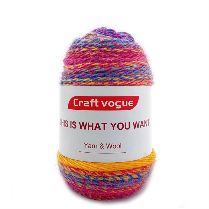 pastel rainbow yarn